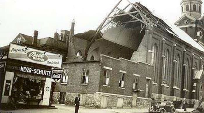 1945 Tornado Damage to St. Peter Church